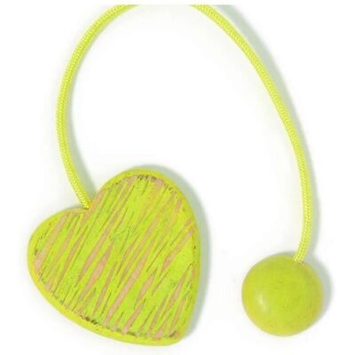 HOME COLLECTION - Heart 20cm - Giallo - Curtain magnet HOME COLLECTION - Heart 20cm - Giallo - Curtain magnet
