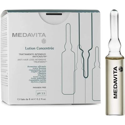 Medavita Marque Modèle - Traitement Nourrissant Anti-Chute - 13x6ml - Publicité Medavita Marque Modèle - Traitement Nourrissant Anti-Chute - 13x6ml - Publicité