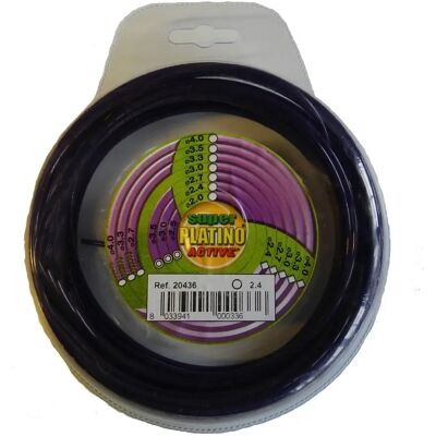 Filo nylon platino viola attivo per decespugliatori - 2,7mm x 15m Filo nylon platino viola attivo per decespugliatori - 2,7mm x 15m