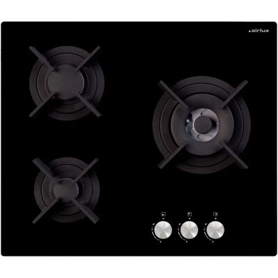 Airlux AV635HBK - Noir - Plaque de cuisson au gaz - Publicité Airlux AV635HBK - Noir - Plaque de cuisson au gaz - Publicité