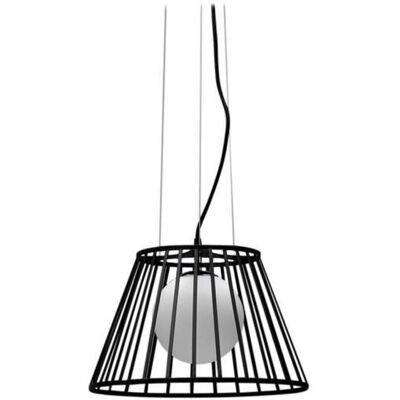 HOMEMANIA Moderne Schwarze Pendelleuchte - Decke, Wohnzimmer, Büro HOMEMANIA Moderne Schwarze Pendelleuchte - Decke, Wohnzimmer, Büro