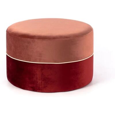 WEBMARKETPOINT Samt-Polsterhocker - 62x62x39cm WEBMARKETPOINT Samt-Polsterhocker - 62x62x39cm