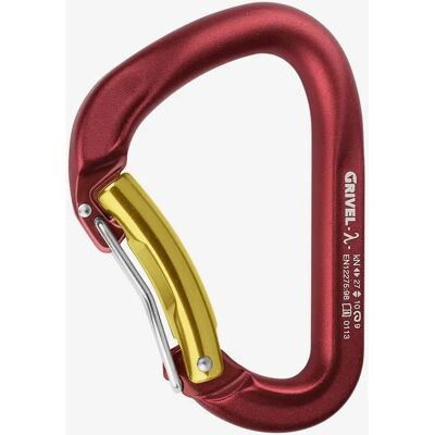 Grivel K7G Lambda Twin Gate Karabiner - Lezení, Záchrana, Červená Grivel K7G Lambda Twin Gate Karabiner - Lezení, Záchrana, Červená