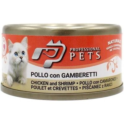 Cibo umido Pet Professional Gatto Pollo & Gamberetti 70g - Cibo in scatola Cibo umido Pet Professional Gatto Pollo & Gamberetti 70g - Cibo in scatola