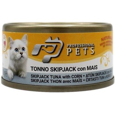 Cibo per gatti con tonno e mais - Scatola 70g Cibo per gatti con tonno e mais - Scatola 70g