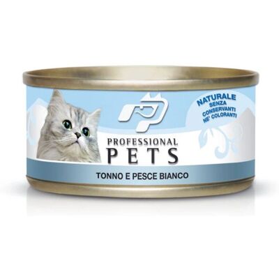 Pet Professional Gatto Adulto Tonno e Pesce Bianco Lattina 70g - Cibo per gatti Pet Professional Gatto Adulto Tonno e Pesce Bianco Lattina 70g - Cibo per gatti