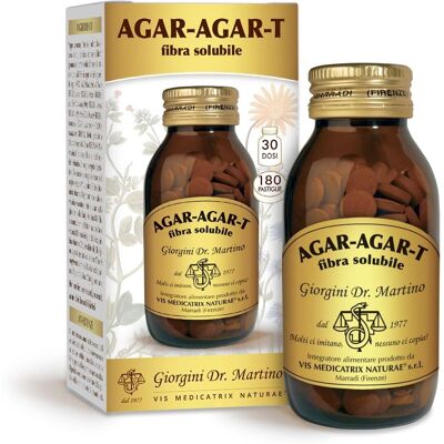 Giorgini Dr. Martino Agar-Agar - 180 Pastillas - Suplemento digestivo para la salud intestinal Giorgini Dr. Martino Agar-Agar - 180 Pastillas - Suplemento digestivo para la salud intestinal