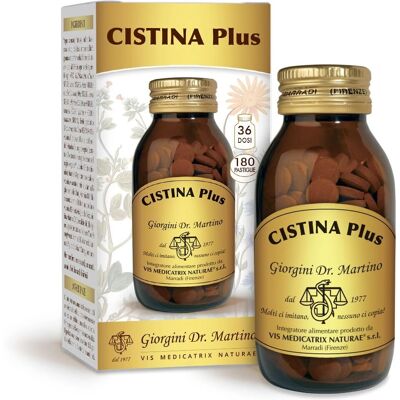 Dr. Giorgini Cistina Plus - Apoya la desintoxicación hepática - 180 pastillas veganas Dr. Giorgini Cistina Plus - Apoya la desintoxicación hepática - 180 pastillas veganas