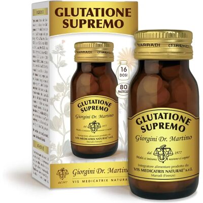 Dr. Giorgini Glutatione Supremo - Supporto al Fegato - 80 Pastiglie Vegetali Dr. Giorgini Glutatione Supremo - Supporto al Fegato - 80 Pastiglie Vegetali