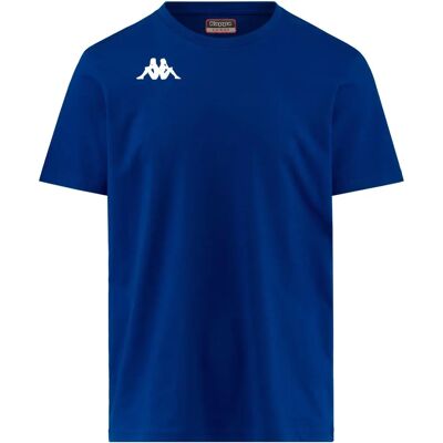 T-shirt Kappa Brizzo Bleu Marine Coupe Régulière Coton - Publicité T-shirt Kappa Brizzo Bleu Marine Coupe Régulière Coton - Publicité