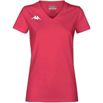 MACRON Holly Amarillo Camiseta ajustada de cuello en V MACRON Holly Amarillo Camiseta ajustada de cuello en V