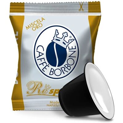 Caffè Borbone Oro - Capsules Nespresso Arabica Robusta - 100 pcs - Publicité Caffè Borbone Oro - Capsules Nespresso Arabica Robusta - 100 pcs - Publicité