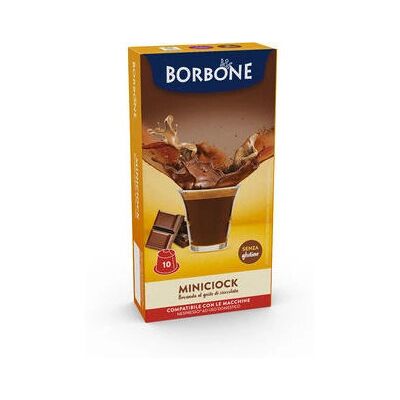 Caffè Borbone Modell RESMINICIOCK10 mit Heißer Schokolade & 10 Kapseln - Kaffeekapseln Caffè Borbone Modell RESMINICIOCK10 mit Heißer Schokolade & 10 Kapseln - Kaffeekapseln