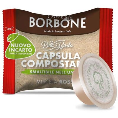 Caffè Borbone Miscela Rossa - Biodegradable Coffee Capsules - 50 pcs Caffè Borbone Miscela Rossa - Biodegradable Coffee Capsules - 50 pcs