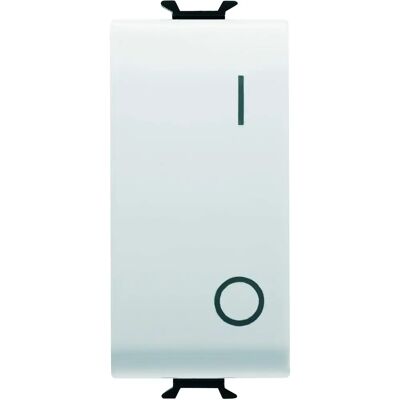 GEWISS - GW10004DY - Blanco - Símbolo 0/I - Interruptor GEWISS - GW10004DY - Blanco - Símbolo 0/I - Interruptor
