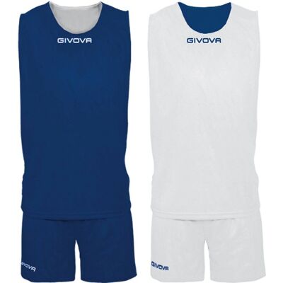 Givova Basketball Wendbares Set - Blau - Small Givova Basketball Wendbares Set - Blau - Small