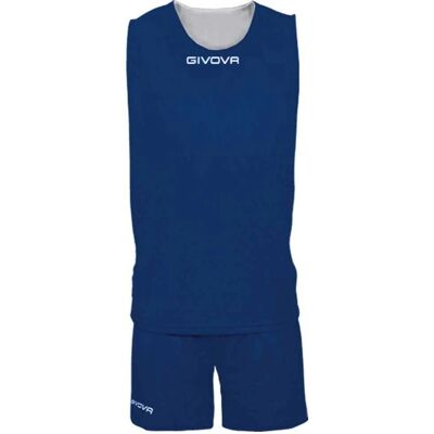 Givova Basketball Wendbares Kit - Blau - XL - Basketball Uniform Givova Basketball Wendbares Kit - Blau - XL - Basketball Uniform