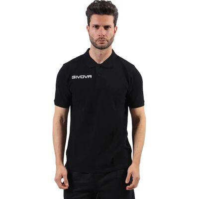 GIVOVA Zomer Zwart Polo voor Heren - Sportkleding GIVOVA Zomer Zwart Polo voor Heren - Sportkleding