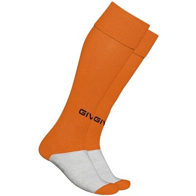Chaussettes de football Orange Givova Match - Unisexe - Publicité Chaussettes de football Orange Givova Match - Unisexe - Publicité