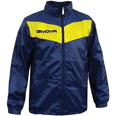 Givova Rain Scudo - Verborgen capuchon, Geborduurd logo, Volledige rits, Zijzakken met rits - Regenjas Givova Rain Scudo - Verborgen capuchon, Geborduurd logo, Volledige rits, Zijzakken met rits - Regenjas