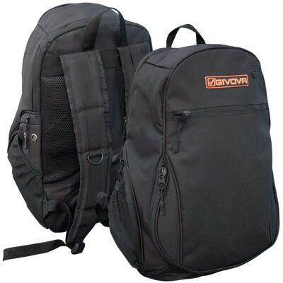 Givova B027 - Sac à dos unisexe - Noir - Taille unique Givova B027 - Sac à dos unisexe - Noir - Taille unique