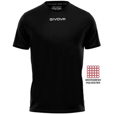 Givova MAC01-0010 Schwarzes T-Shirt - Sportswear Givova MAC01-0010 Schwarzes T-Shirt - Sportswear