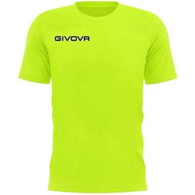 GIVOVA Heren Gele Katoenen Voetbal T-shirt - 3XL GIVOVA Heren Gele Katoenen Voetbal T-shirt - 3XL