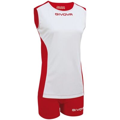 Kit de Volleyball GIVOVA Piper - Blanc/Rouge - Équipement Sportif - Publicité Kit de Volleyball GIVOVA Piper - Blanc/Rouge - Équipement Sportif - Publicité