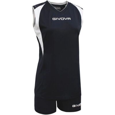 Givova KITV07-1003 Ensemble de volley-ball noir - Kit Spike Damen - Publicité Givova KITV07-1003 Ensemble de volley-ball noir - Kit Spike Damen - Publicité