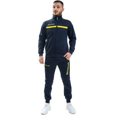 Givova One Full Zip Trainingsuit - Blue - Size 3X-Large Givova One Full Zip Trainingsuit - Blue - Size 3X-Large