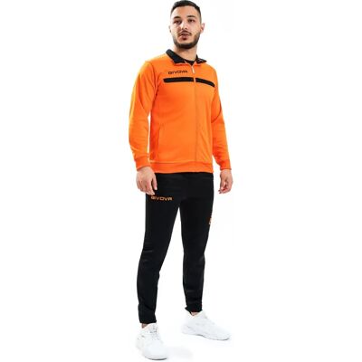 Dres Givova One Full Zip TT012-0110 - Arancione - Taglia: M - Tuta sportiva Dres Givova One Full Zip TT012-0110 - Arancione - Taglia: M - Tuta sportiva