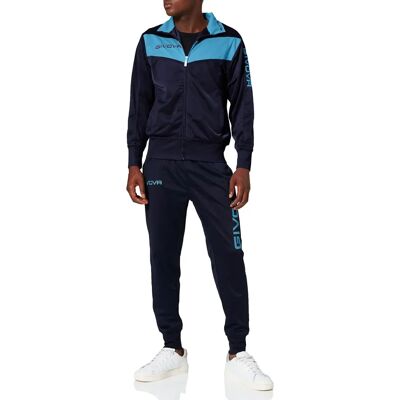 Givova Visa Tracksuit - Blue/Turquoise - Sizes M Givova Visa Tracksuit - Blue/Turquoise - Sizes M