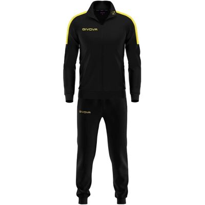 Givova Tuta Revolution Trainingsanzug - Fußball Ganzjahr Schwarz-Gelb Givova Tuta Revolution Trainingsanzug - Fußball Ganzjahr Schwarz-Gelb
