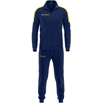GIVOVA Modell TR033-0407 Blau Unisex Trainingsanzug GIVOVA Modell TR033-0407 Blau Unisex Trainingsanzug