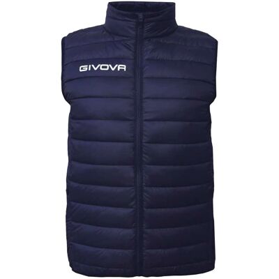 Gilet isolant pour enfants Givova Bleu avec Zip - Sans manches, 5-12 ans - Publicité Gilet isolant pour enfants Givova Bleu avec Zip - Sans manches, 5-12 ans - Publicité