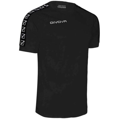 GIVOVA T-Shirt de football pour homme - 2XS - Noir GIVOVA T-Shirt de football pour homme - 2XS - Noir
