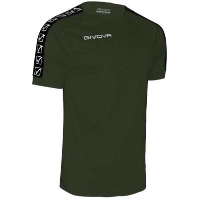 T-Shirt Givova Poly Band Vert Grand - Entraînement - Publicité T-Shirt Givova Poly Band Vert Grand - Entraînement - Publicité