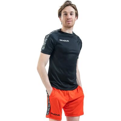 Givova Modell BA02-0010 Tränings T-shirt - Svart Givova Modell BA02-0010 Tränings T-shirt - Svart