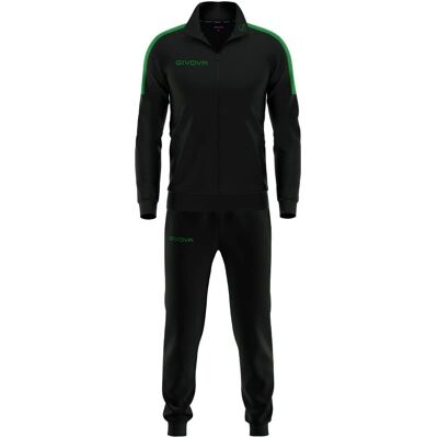 Givova Tuta Revolution TR0331013 - Football Suit for Men - Black - All Year Givova Tuta Revolution TR0331013 - Football Suit for Men - Black - All Year