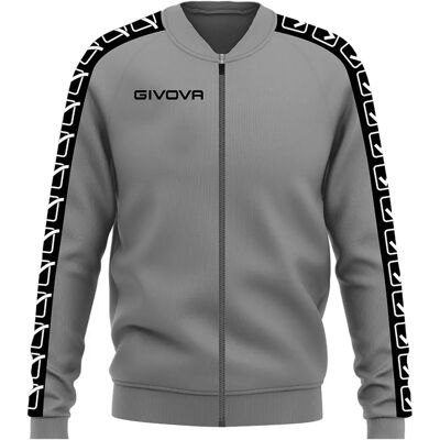 Givova 2XS Grijs Volledige Rits Jas - Jas Givova 2XS Grijs Volledige Rits Jas - Jas