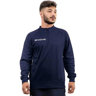 GIVOVA Jongens Blauw Half-zip Top - Sportkleding GIVOVA Jongens Blauw Half-zip Top - Sportkleding