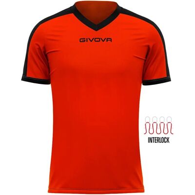Givova Modell 128-140 Orange/Schwarz Fußballset - Fußballset Givova Modell 128-140 Orange/Schwarz Fußballset - Fußballset