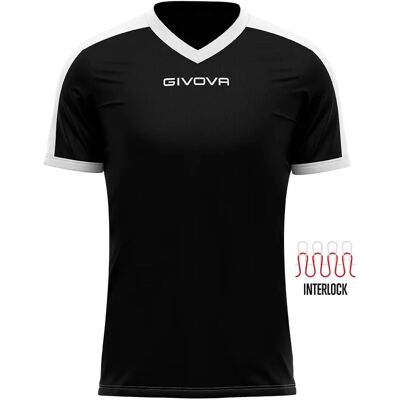 Givova - Revolution Interlock MAC041003 - Preto - Camisola Givova - Revolution Interlock MAC041003 - Preto - Camisola