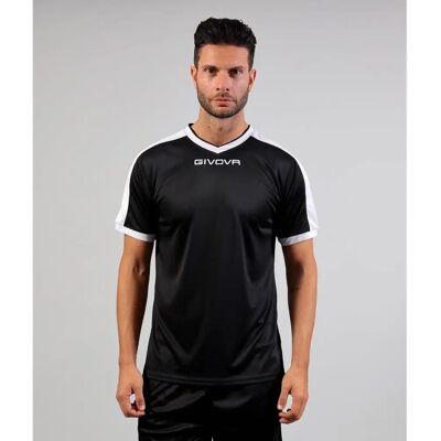 Givova Revolution Interlock MAC041003 Fußball - Ganzjährig Männer Schwarz 158-168 cm/S Givova Revolution Interlock MAC041003 Fußball - Ganzjährig Männer Schwarz 158-168 cm/S