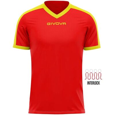 Givova Revolution Fußballset - Rot Gelb - Größe M Givova Revolution Fußballset - Rot Gelb - Größe M