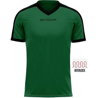 Givova Revolution Grün/Schwarz Fußballtrikot - Sportswear Givova Revolution Grün/Schwarz Fußballtrikot - Sportswear