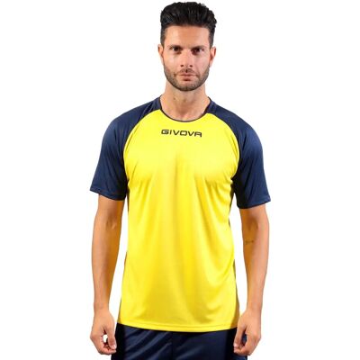 GIVOVA Capo Gele Voetbal T-Shirt voor Jongens - 6/8 Jaar GIVOVA Capo Gele Voetbal T-Shirt voor Jongens - 6/8 Jaar