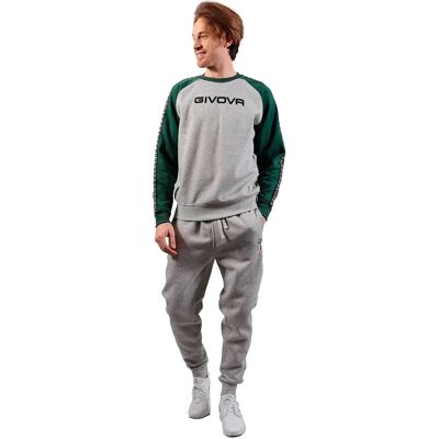 Givova - Italia 102 - claro melange/verde - Homme - Tracksuit - Publicité Givova - Italia 102 - claro melange/verde - Homme - Tracksuit - Publicité