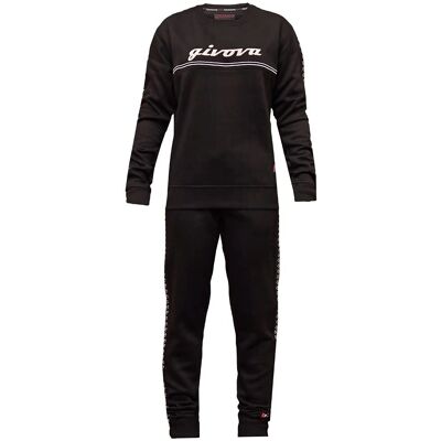 GIVOVA S Black Fleece Tracksuit for Women - Sportswear GIVOVA S Black Fleece Tracksuit for Women - Sportswear