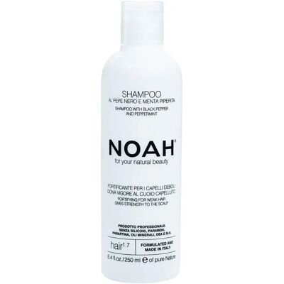 Champú fortalecedor de pimienta negra y menta Noah - 250ml Champú fortalecedor de pimienta negra y menta Noah - 250ml